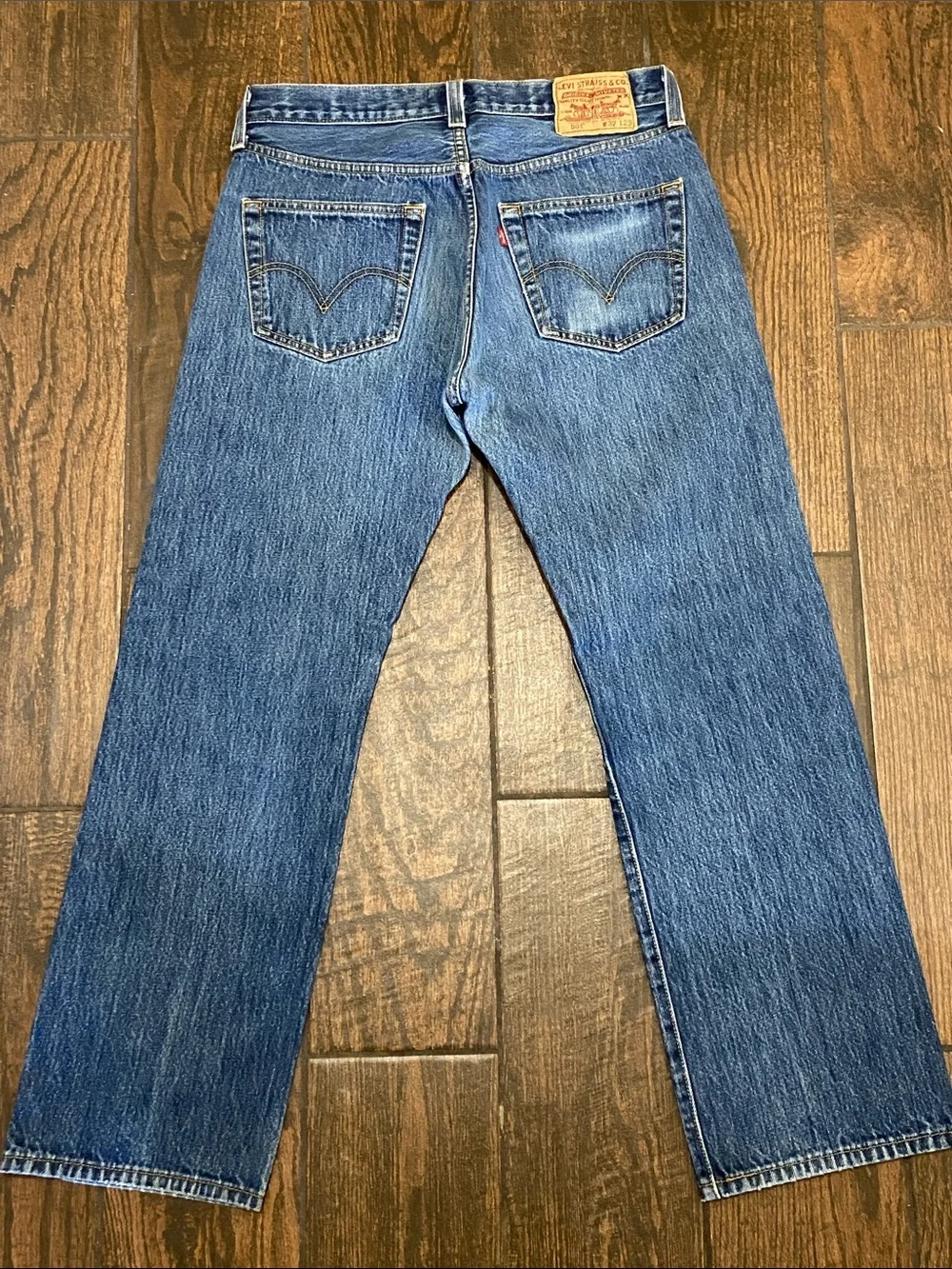 Levi's 501 Classic Men's Straight Jeans in Blue Denim Size W32 L29